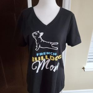 Glitter French Bulldog Mom Shiet